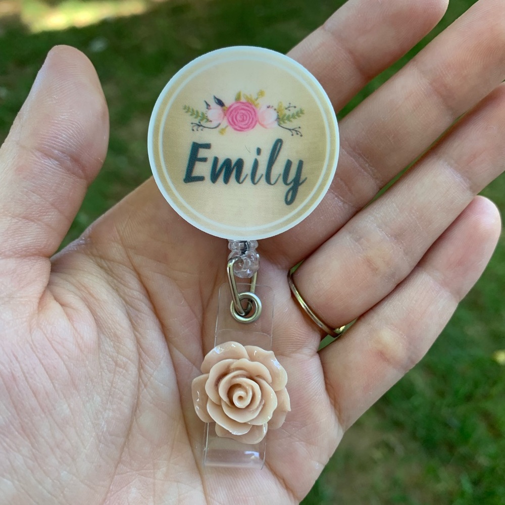 Emily Retractable Badge Holder